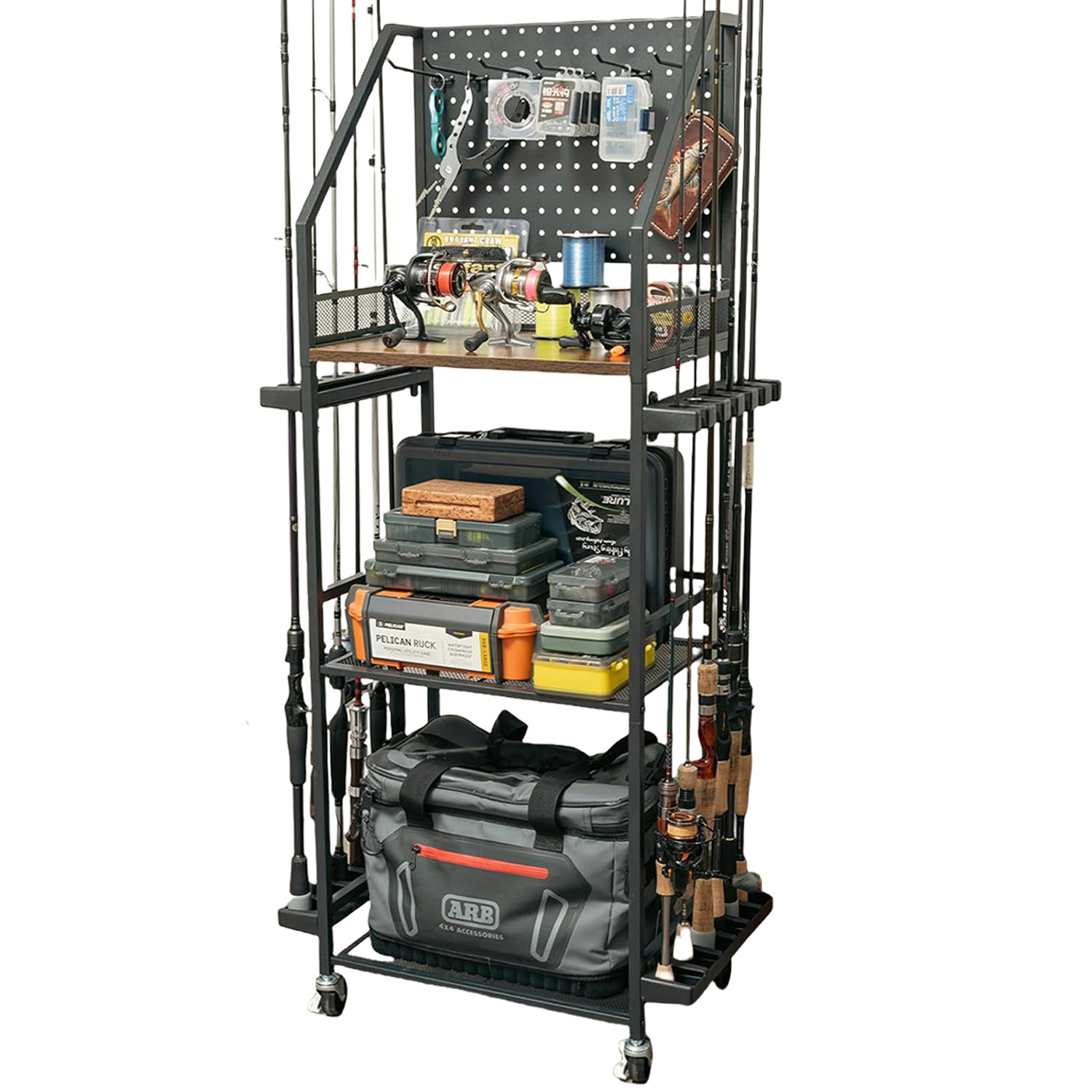 Fishing Equipment Storage - حاملات قصبات صيد متعددة الوظائف بثلاث