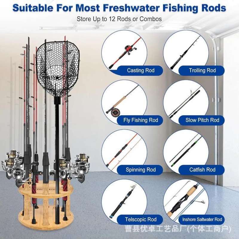 حامل عرض دوار متعدد الأعمدة لت - مراجعة Fishing Equipment Storage وسعره