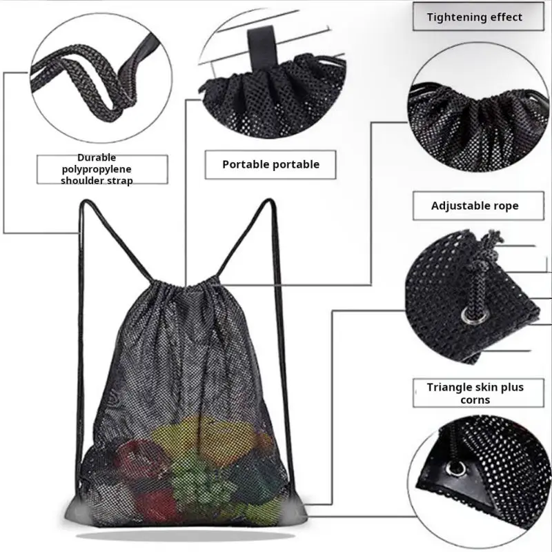 حقيبة ظهر شبكية مع حبل، حقيبة  - مراجعة Fishing Equipment Storage وسعره