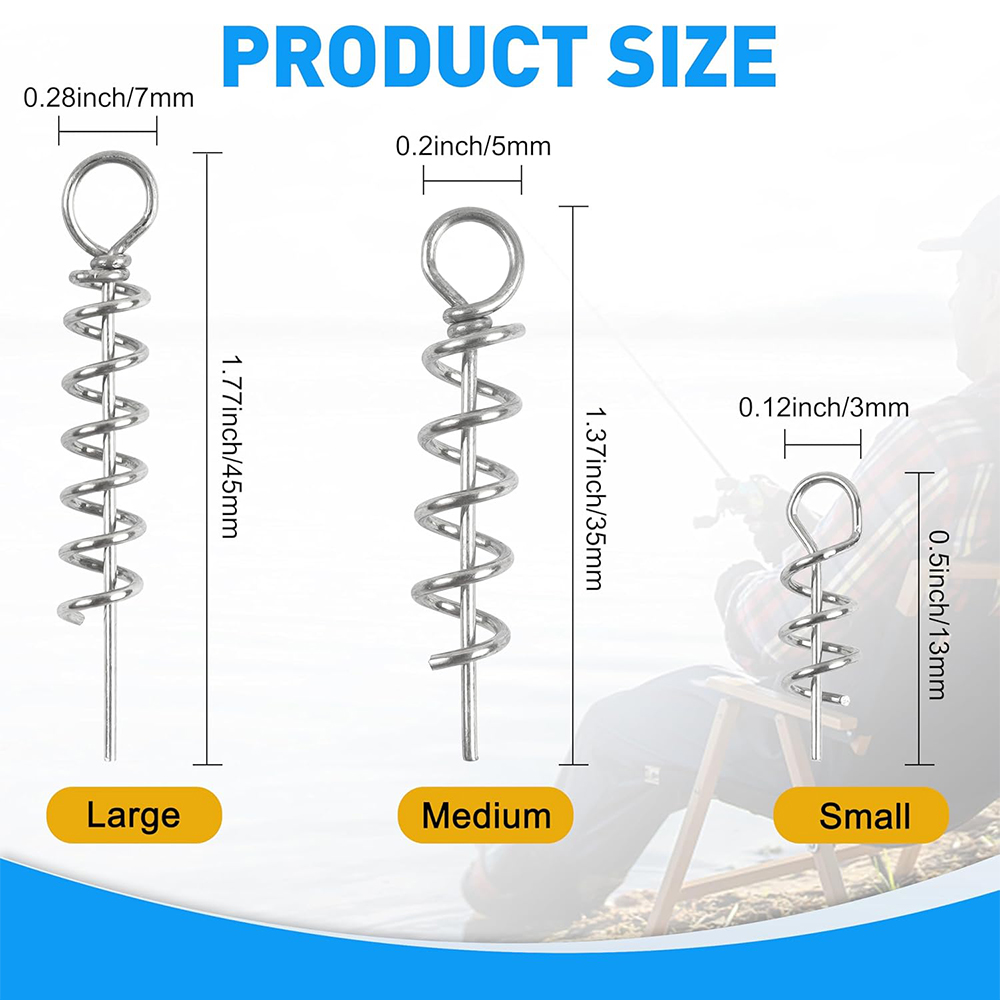 50 قطعة الربيع تويست قفل الصيد - مراجعة Fishing Equipment And Accessories وسعره