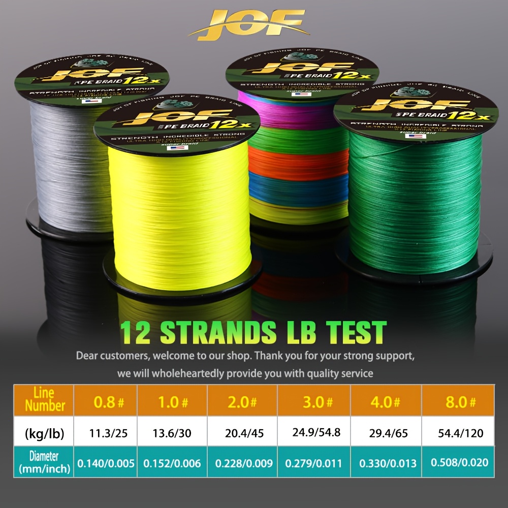JOF 12 السواحل خيط صنارة الصيد - مراجعة Fishing Equipment In Japanese وسعره